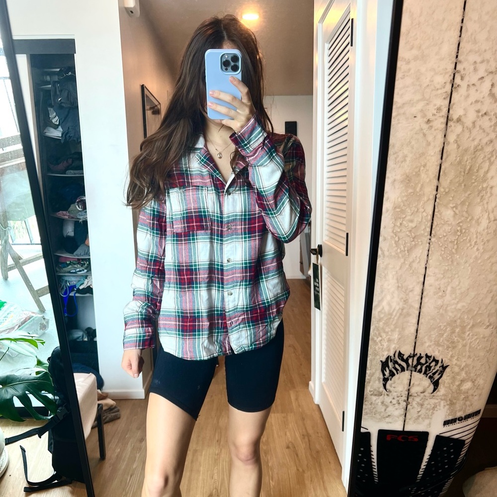 Hollister Small Flannel PJ top